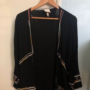 Embroidered cardigan